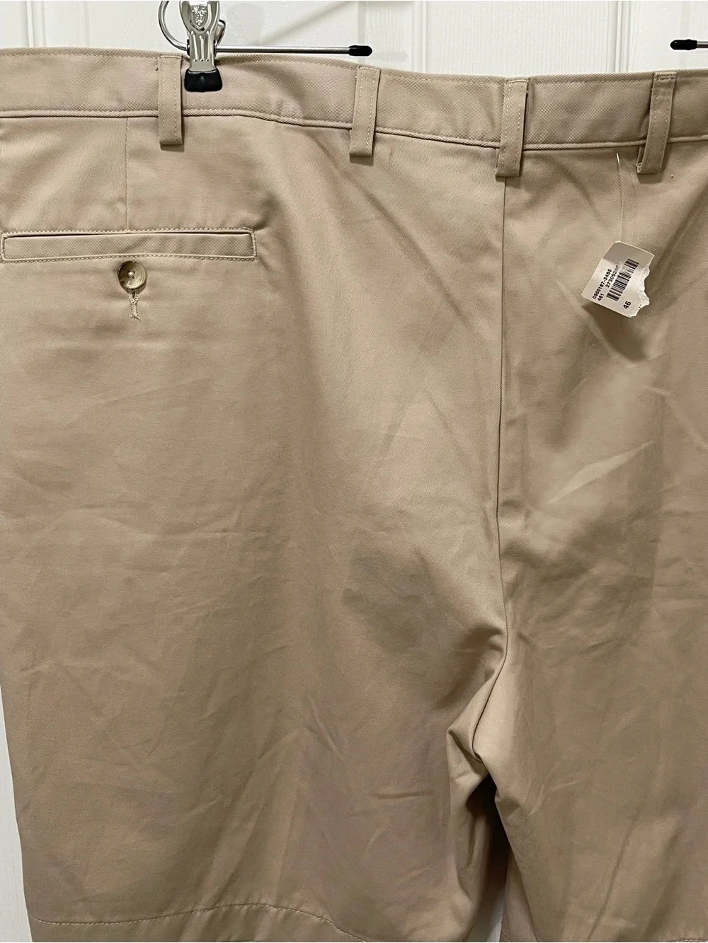 Travelers Collection Non-Iron Tan Shorts 100% Cotton Summer Preppy Vacay Men